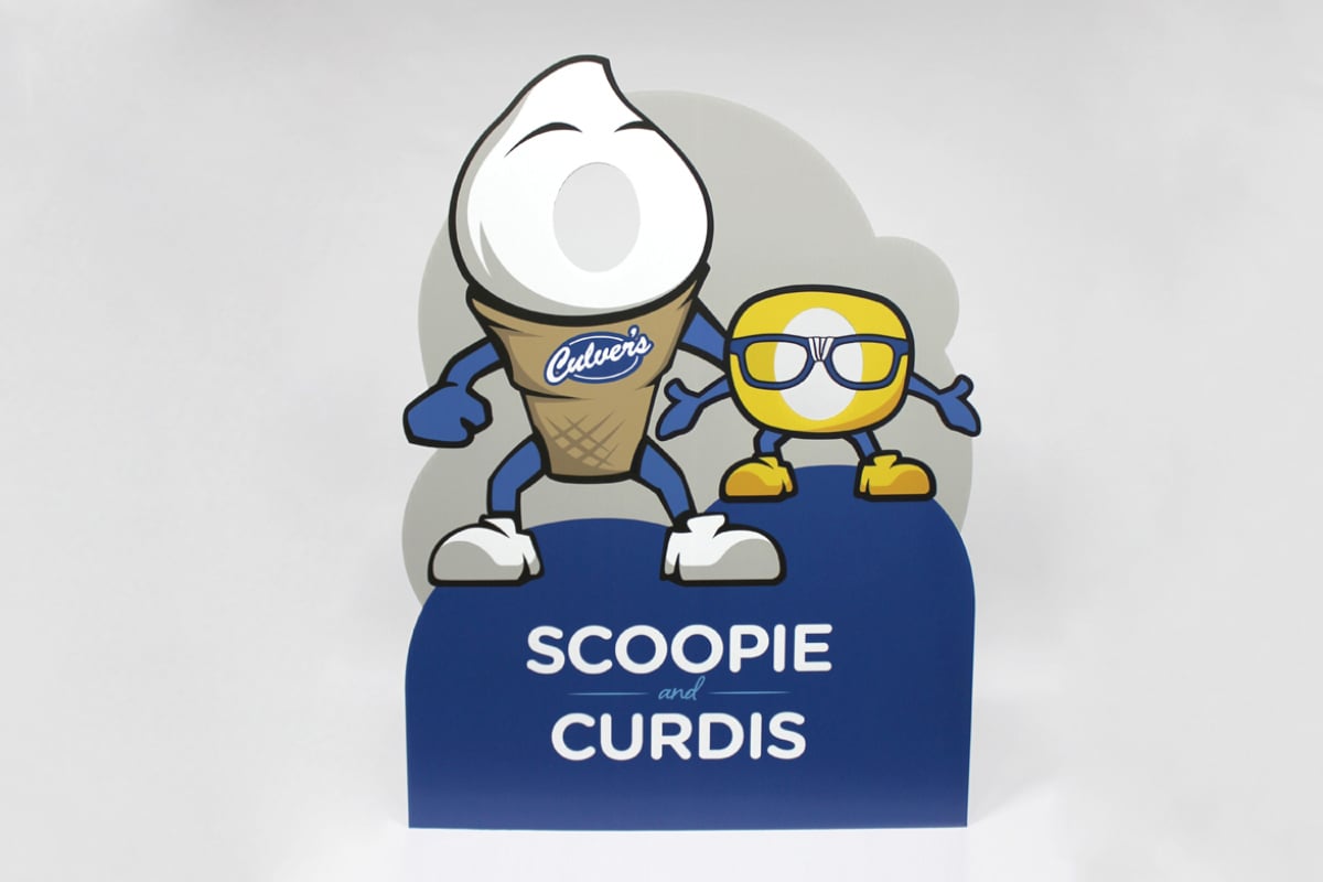 Culver’s Scoopie + Curdis Standee